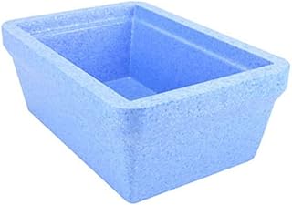 Diversified Biotech Glacierbrand IPAN-2000 Polystyrene Triple Density Ice Pan, 4L Volume, Icy Blue