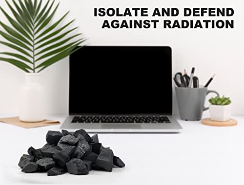 Gushijieju Raw Shungite Stones and Crystals, Karelia Shungite Minerals, 20-40mm 1/2 Ib