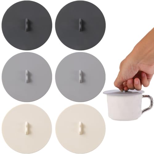 6 PCS Silicone Cup Covers with Airtight Seal