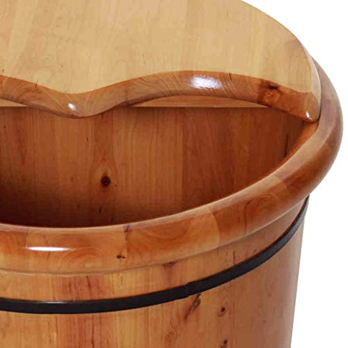 Bañera de pies de madera de cedro para pedicura miniatura 7