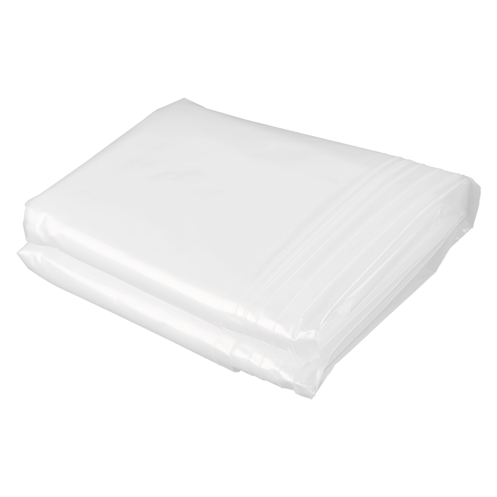 JEUIHAU 2M X 15M Heavy Duty Polythene Sheeting, Thickened Clear Plastic Sheet - Image 3