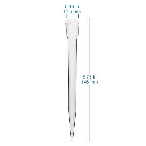 stonylab 5ml ピペットチップ 20個 ユニバーサルポリプロピレンピペットチップ 実験室用クリアピペットチップ 液体移送 実験室化学用