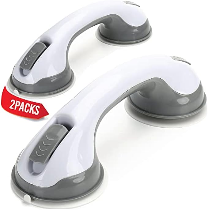 Grab Bars for Bathtubs and Showers, Shower Handles for Elderly Suction, Bathroom Accessories for Shower Chair, Grab Bars for Elderly for Wall, Handicap Grab Bars, Shower Grab Bars for Seniors