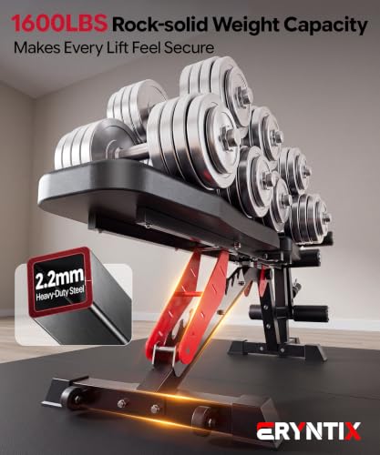 Adjustable Workout Machine,Foldable Weight Bench | 1600LBS Workout Bench,21-Position Multifunctional Weight Benchs,Iscc Plus Certified for Home Gym - image 3