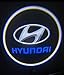 2 Pcs Wireless Car Door LED Courtesy Projector puddle Light compatible with Hyundai Cars
