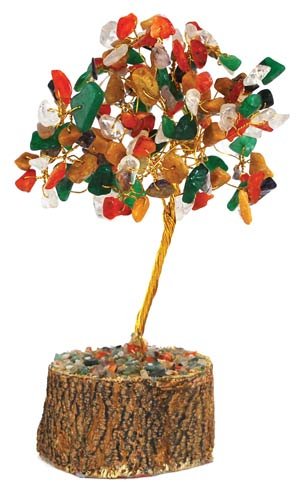 Bala Bharathi Gemstone Fortune Tree - A1441 3 X Multi