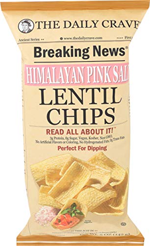 The Daily Crave, Chip Lentil Himalayan Pink Salt, 5 Ounce