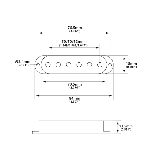 Housse de micro SSS 50mm 52mm Banworks pour réparer les caches de Strat - 2