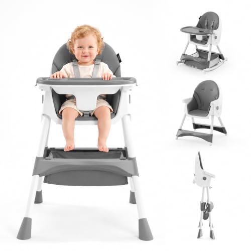 HARPPA Foldable Baby High Chair, Convertible Toddler Chair, Booster Seat