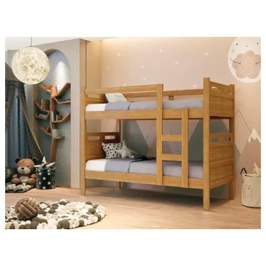 Beliche Jaspe Fenix 100% Mdf Com Escada -Cacau - Vira 2 Camas Solteiro -Super Resistente