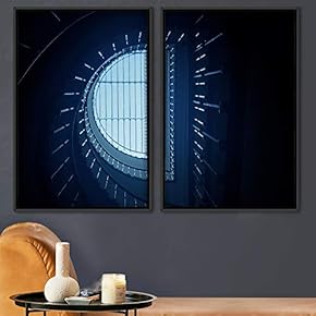 signwin 2 Piece Framed Canvas Wall Art Stairs...