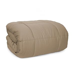 Zucchi R551 Tagesdecke aus Satin, einfarbig, für Doppelbett, Taupe