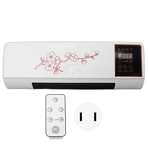 Sorandy Wall Mounted Air Conditioner and Electric Cooler Heater Automatic Overheating Easy Timer Function for Bedrooms and Living Room and