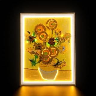 Kit d'éclairage télécommande compatible avec Lego 31215 Vincent van Gogh - Tournesols (pas modèle), kit d'éclairage LED compatible avec Lego Vincent van Gogh - Tournesols 31215 Jouet créatif