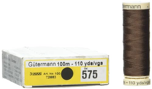 Gutermann Hilo Poliéster Marrón Saddle Brown 100 m miniatura 1