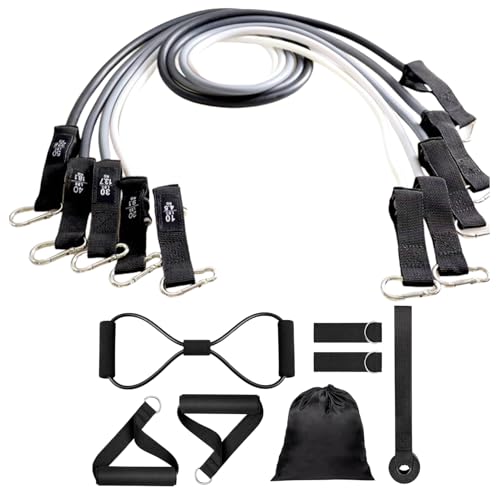 Bandas de resistencia para ejercicio, correas de suspensión de entrenamiento, bandas de resistencia ajustables resistentes para el hogar, gimnasio, garaje, estudio, yoga