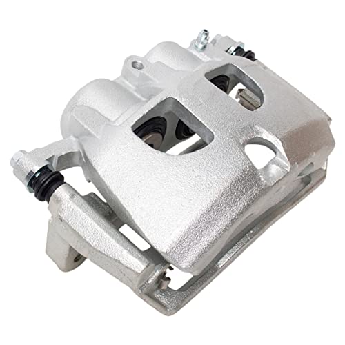 Image of TRQ Rear Brake Pad, Caliper, & Rotor Kit Ceramic Vented Compatible with 2009-2010 Dodge Ram 2500, 3500 2012 Ram 1500 2011-2018 2500 3500