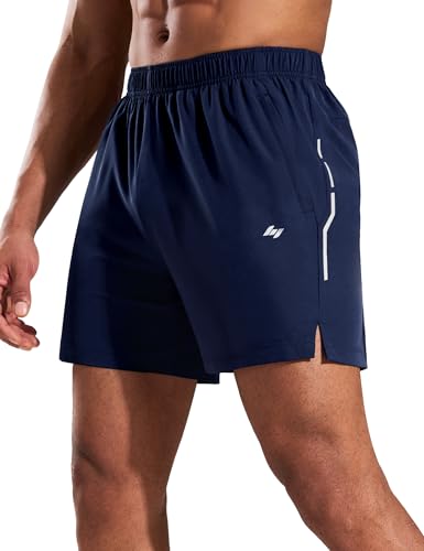 MIER Men's 5 Inch Running Shorts with Pockets Lightweight Quick