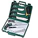 Outdoor Edge Game Processor Hunting Knives, Complete 12-Piece Deer Field Dressing Kit and Game Processing Butcher Knife Set, Full Tang Razor Sharp 420J2 Stainless Blades, Sturdy Hide-Side Case