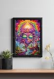 Master Flame Psychedelic Themed Aesthetic Wall Art Poster 