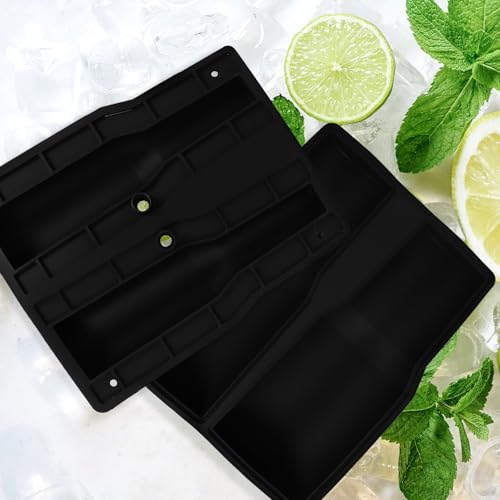 Bandeja de hielo grande de silicona con tapa miniatura 6