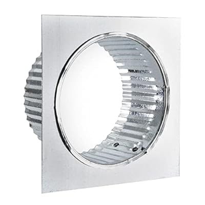 RecPro RV 4-Inch Ducting Take Off Collar | Galvanized Crimped Inlet Flange Starting Collar