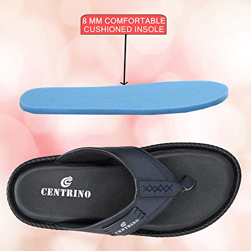Image of Centrino Men's Flip-Flop Slippers | Luxurious Comfort for Every Step | Slip-On Ease, Stylish Design | Perfect for Beach Days, Poolside Lounging, and Casual Wear (8201)