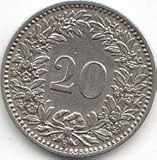  Generische Schweiz KM-Nr. : 29 1912 sehr schön Nickel 1912 20 Rappen Libertas (Münzen für Sammler)
