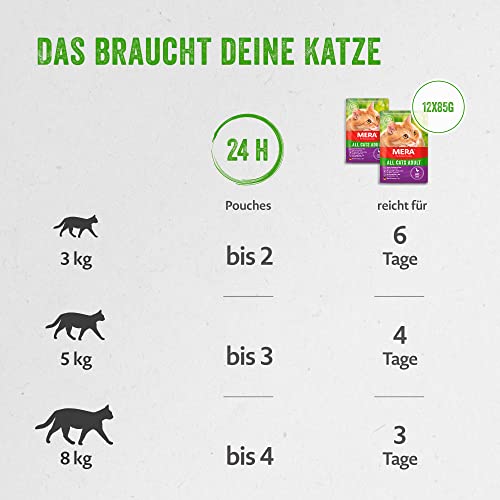 MERA Katzennassfutter, Ente, 12 x 85 g