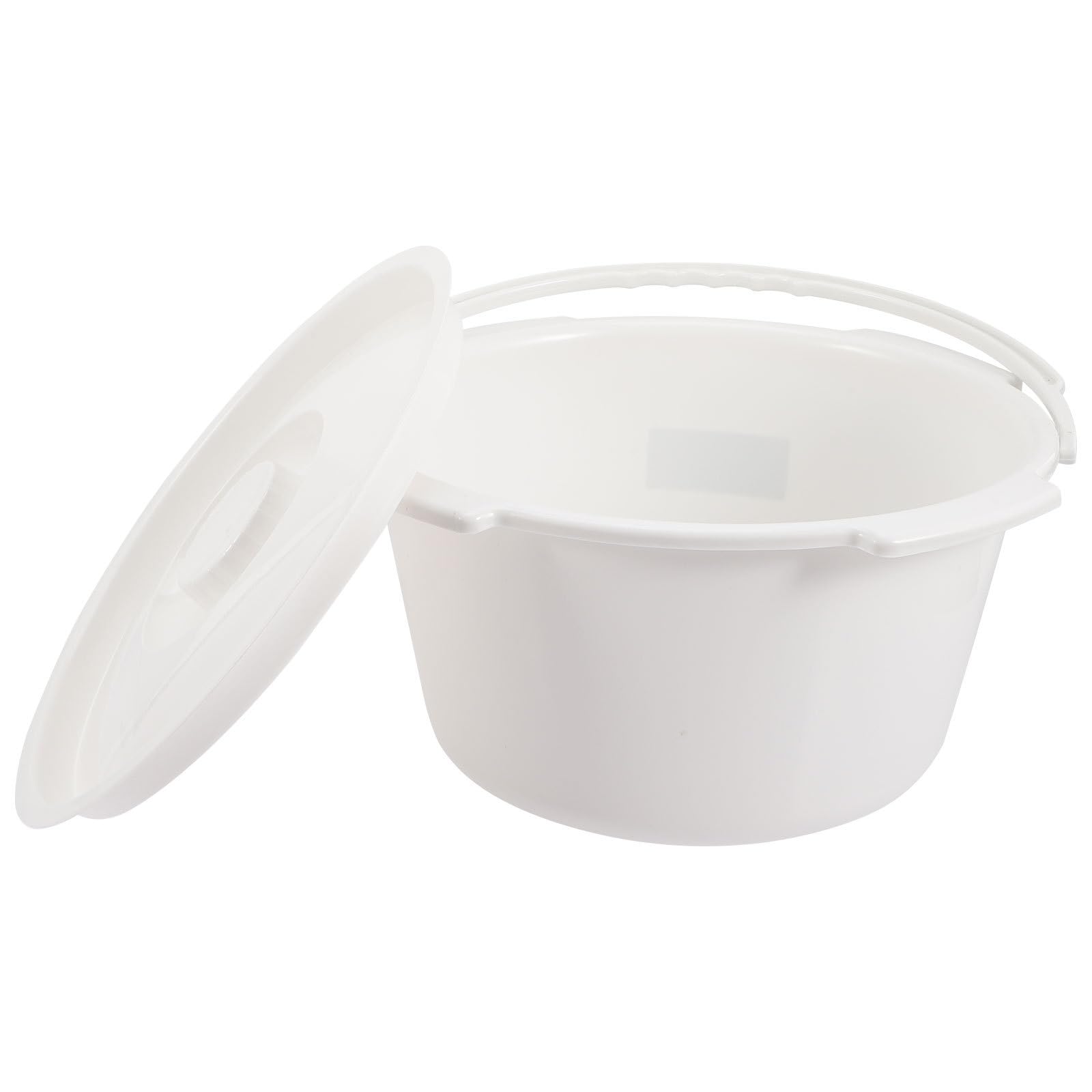 Abaodam Orinal Portátil para Adultos y Pacientes con Tapa, Cubo de Orina de Pp Resistente para Hospital y Baño, Silla Sanitaria con Diseño Ergonómico