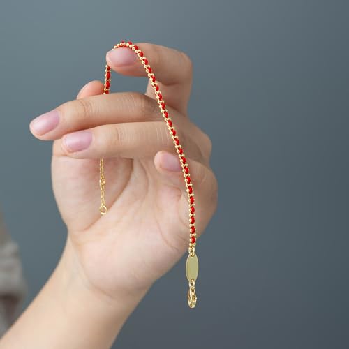 Dual Chain Bracelet for Women 18K Gold Plated Adjustable Bead Chain with Elegant String Stylish Handwoven Accessory for Gifts or Daily Wear4