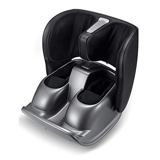 Naipo Foot and Calf Massager Foldable Machine Shiatsu Rolling Tapping and Air Compression Feet Massage with Heat, Leg Beautician Massager