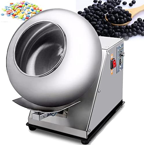 Mini Chocolate Panning Machine for Nuts, Sugar Coating & Polishing – 220V Commercial Coater for Chocolate, Candy, and Sugar Ball Drying – Efficient Confectionery Equipment
