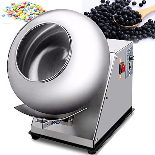 Mini Chocolate Panning Machine for Nuts - Commercial Sugar Coating & Polishing Machine, 220V Chocolate Coater for Efficient Candy Coating & Drying