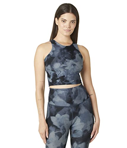Beyond Yoga Softmark Focus Cropped Tank Ethereal Floral Md #TOP16