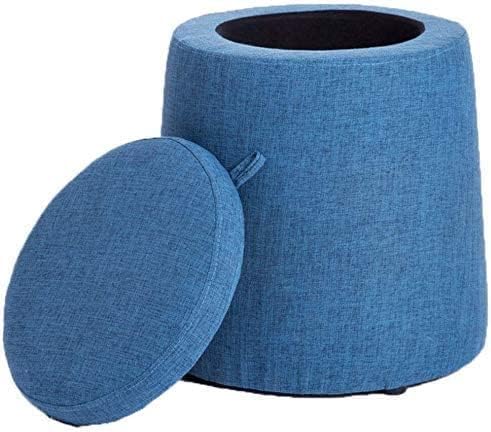 Repose-pieds ottoman avec rangement intégré pour optimiser l'espace du salon