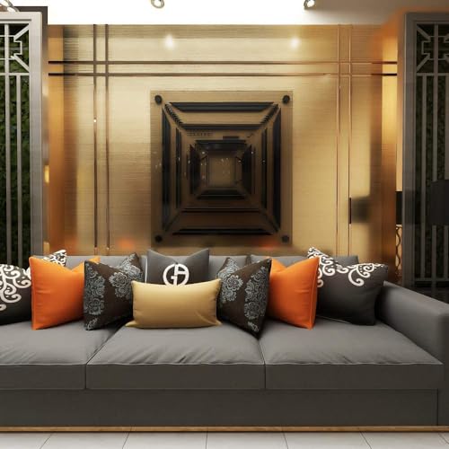 Image of WISDOM Gold Brushed Wallpaper Peel & Stick Wallpaper Stainless Contact Paper Self Adhesive Waterproof Wallpaper for Kitchen Cabinet Refrigerator Countertop (24x180 INCH, Gold Brushed)