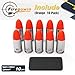 FIREGOWIN Pro 9mm Dummy Rounds – Training Snap Caps, Reusable Dry Fire Training Round with Rubber Primers (Red 10-Pack)
