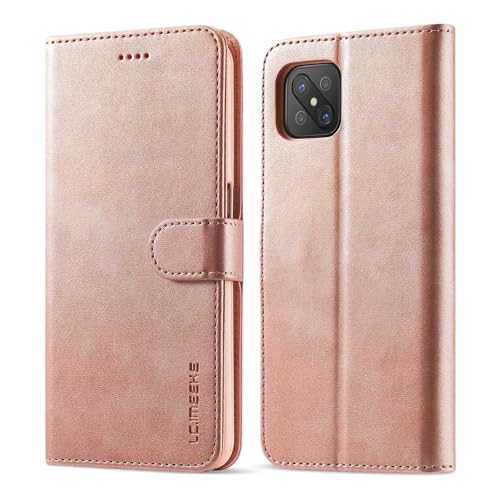 ^܂肽ݎgѓdbA[}[ Oppo A92S / Reno 4Z 5G EHbgP[XAJ[hz_[tA[TPUϏՌیP[X] [J[hXbg] [LbNX^h] [}OlbgJ] U[tbvJo[ɑΉ(Rose Gol
