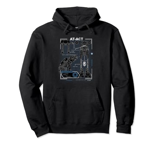 Sweat Star Wars AT-AT avec motif plan technique rétro