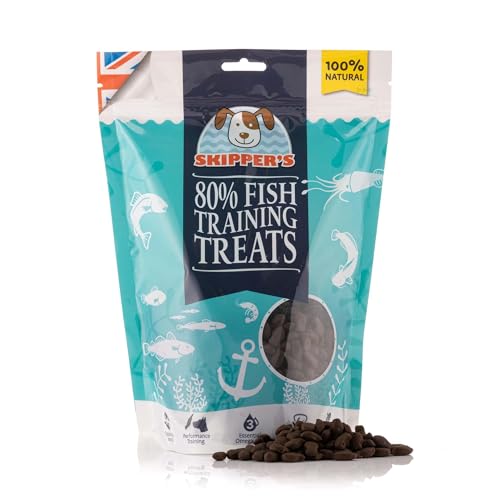 SKIPPER'S Training Treats for Dog and Puppy Training Treats 100g - Source of Omega 3, Grain Free, Good for Digestion 100% Natural Ingredients No Additives