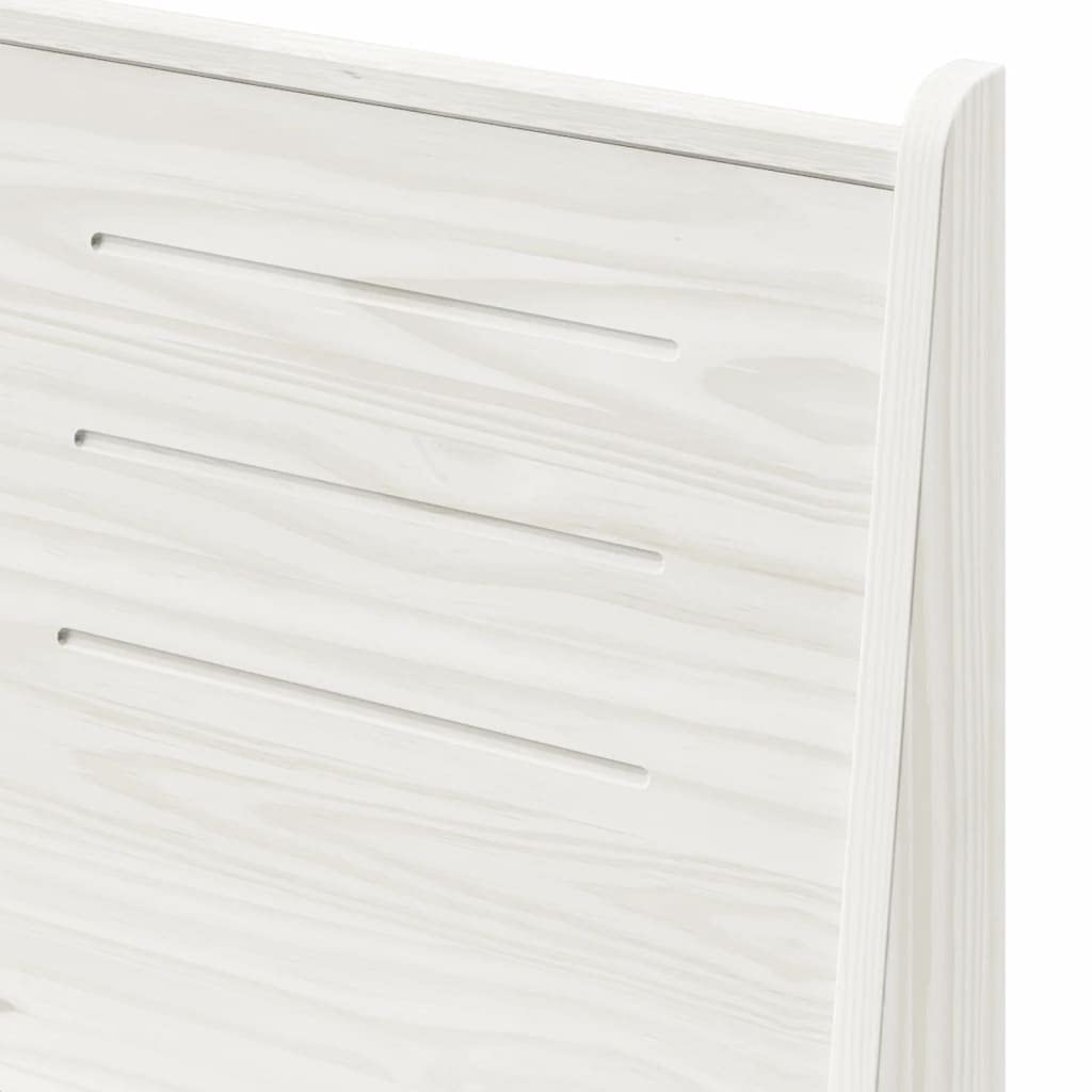 vidaXL Panca Angolare 151 cm in Pino Massello Bianco