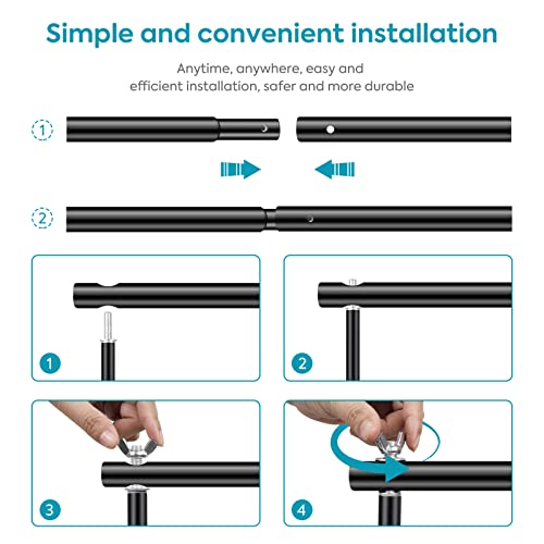 Heorryn Backdrop Stand Kit 6.5Ft Adjustable Photo Studio Background Support System With Carry Bag For Photography, Wedding, Party #TOP5