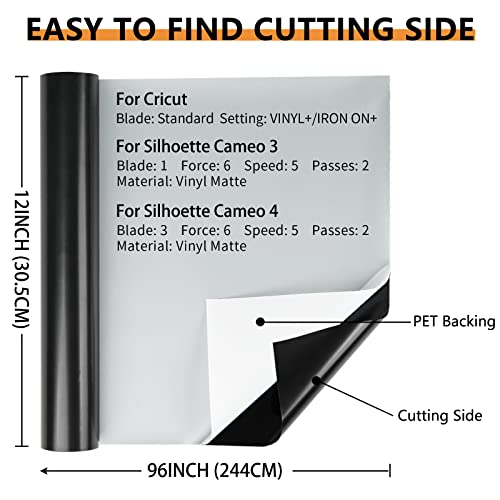 Lya Vinyl White Permanent Vinyl For Cricut - 12" X 8 Ft White Adhesive Vinyl Roll For Cricut, Silhouette, Cameo Cutters, Signs, Scrapbooking, Craft Decal (Glossy White) #TOP3