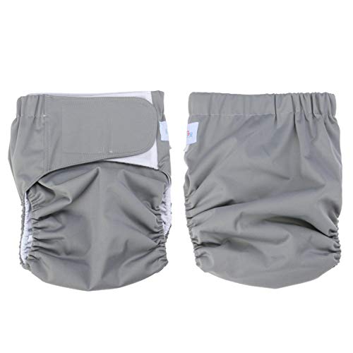 Yardwe Reutilizable Pañal Adulto Ajustable Incontinencia Pantalones Pantalones Pañales Lavapajeras Lavable Overnight Anti- Fugas Underwear Para Mujeres Hombres Tamaño M ( Color Aleatorio )