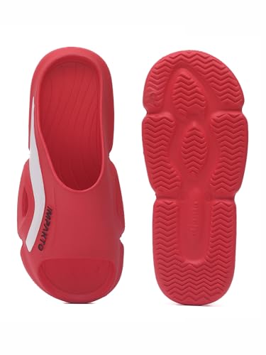 Image of Impakto Men EVA Flip Flops | Lightweight, Soft & Comfortable Slippers | Wide Toe Box, Airflow Ventilated Design, Anti-Skid & Water-Resistant, Indoor & Outdoor Chappal | Everyday Essentials