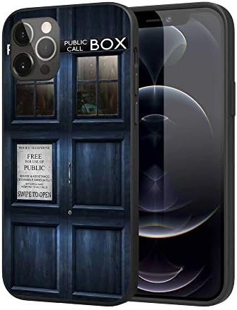 Silicone Case Compatible with iPhone 12 iPhone 12 Pro, Full Body Protection Cover Case (Doctor-Who-Tardis-Door)