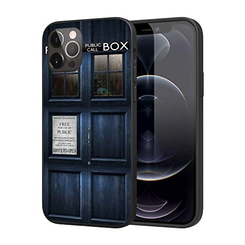 Silicone Case Compatible With Iphone 12 Iphone 12 Pro, Full Body Protection Cover Case (Doctor-Who-Tardis-Door) #TOP2