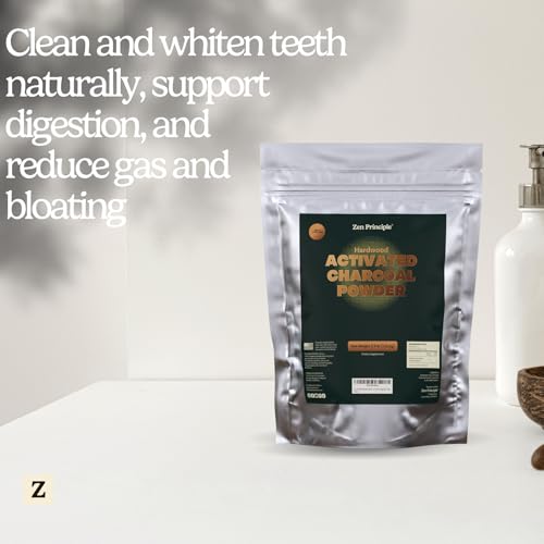 Zen Principle Hardwood Activated Charcoal Powder 100 Percent from USA Trees. All Natural. Whitens Teeth, Rejuvenates Skin and Hair, Supports Better Digestion, 40 Oz - Image 6