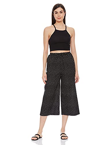 Image of Amazon Brand - Myx Women Cotton Flared Palazzo (Available in Plus Sizes)